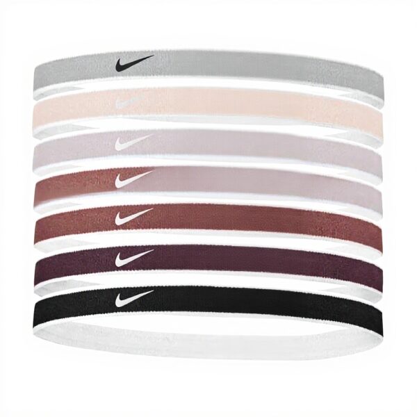 Nike Sport Headbands 6 Pack Textured Jacquard Elastic Fit