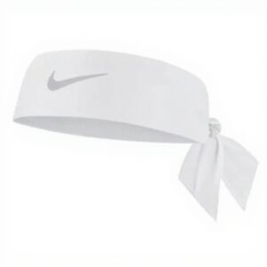 Nike Dri-Fit Head Tie 4.0 Headband White Black Unisex Adult