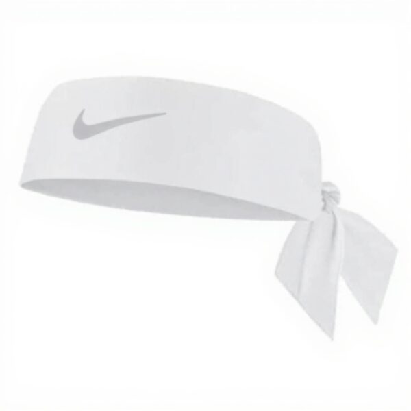 Nike Dri-Fit Head Tie 4.0 Headband White Black Unisex Adult