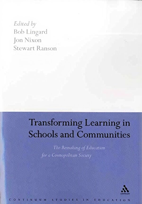 Education Book Transforming Learning Schools Communities Jon